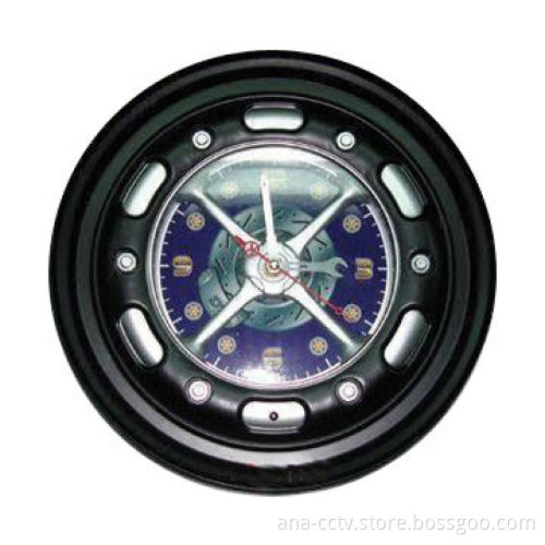 Clock Hidden CCD CCTV Camera with PAL/NTSC TV System and 3.7mm Pinhole Lens, Nice Cover